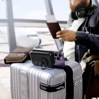 Joyroom powerbank indukcyjny magnetyczny 10000mAh MagSafe 20W podstawka ring biały