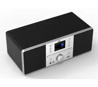 JVC RD-E874B 15W WI-Fi Bluetooth Radio FM, DAB Internetowe Czarno-srebrny Mikro i mini wieża