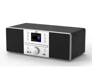 JVC RD-E874B 15W WI-Fi Bluetooth Radio FM, DAB Internetowe Czarno-srebrny Mikro i mini wieża