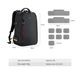 K f Concept Plecak Beta Backpack Czarny
