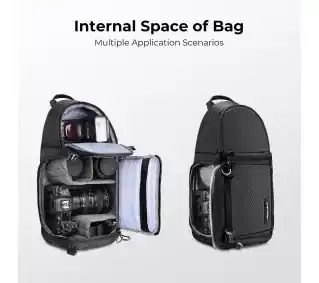 K f Concept Plecak Beta Messenger Czarny