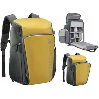 K F Concept Plecak KF13 128 żółto szary, fotograficzny, 25l