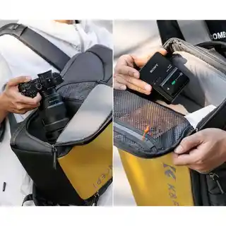 K F Concept Plecak KF13 128 żółto szary, fotograficzny, 25l