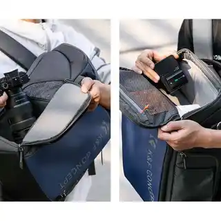 K f Concept Plecak KF13.128V2 Szaro-niebieski