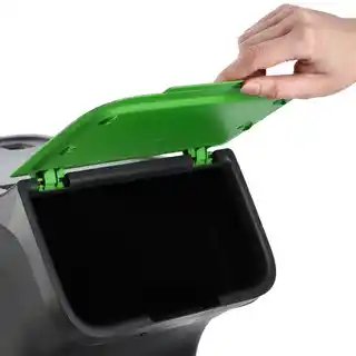 Kadax 3x Kosz Na Śmieci 25L Pojemnik Na Odpady Do Segregacji Czarny Kubeł