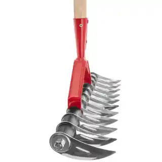 Kadax Aerator ręczny Strand z trzonkiem 143 cm, czerwony