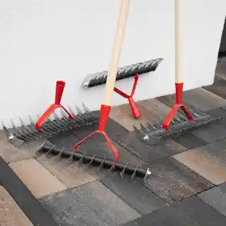 Kadax Aerator Ręczny Wertykulator Do Trawy Trawnika Dwustronny Metal Z Trzonkiem