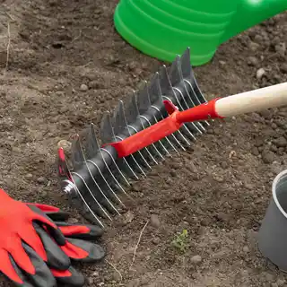 Kadax Aerator Ręczny Wertykulator Do Trawy Trawnika Dwustronny Metal Z Trzonkiem