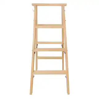 Kadax Drabina Drewniana Rozstawna Malarska 4 Stopnie Dwustronna Drabinka