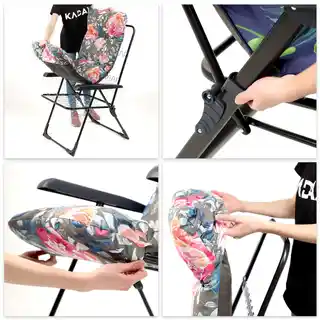 Kadax fotel leżak ogrodowy plażowy regulowany 110kg Alicante 119 x 55 cm Zygzak