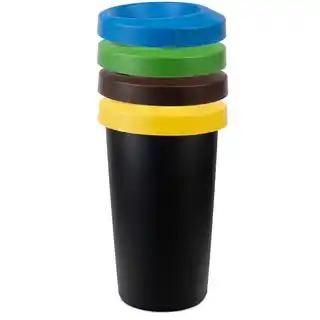 Kadax Kosz na śmieci Givry 3 x 45 L czarny