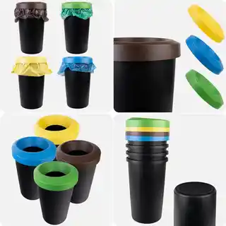 Kadax Kosz na śmieci Givry 3 x 45 L czarny