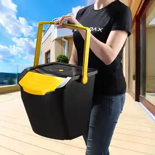 Kadax Kosz Na Śmieci Pojemnik Do Segregacji Zestaw 4x25L