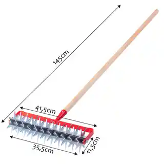 Kadax Kultywator Ręczny Spulchniacz Do Gleby Ogrodowy Aerator 145cm Obrotowy