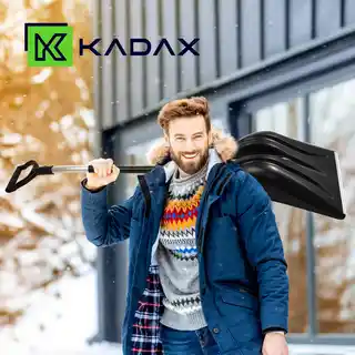 Kadax Łopata do śniegu 148 cm, czarna