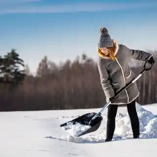 Kadax Łopata do śniegu 148 cm, czarna