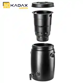 Kadax Pange Zbiornik ogrodowy na nawóz 55L czarny