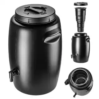 Kadax Pange Zbiornik ogrodowy na nawóz 55L czarny