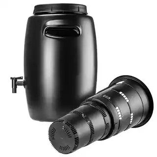 Kadax Pange Zbiornik ogrodowy na nawóz 55L czarny