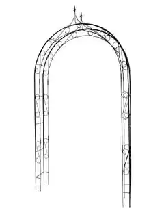 Kadax pergola ogrodowa na kwiaty Atri 281 cm czarna