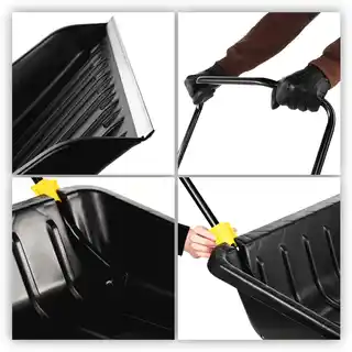 Kadax Pług do śniegu Cavalese 148 cm, czarny