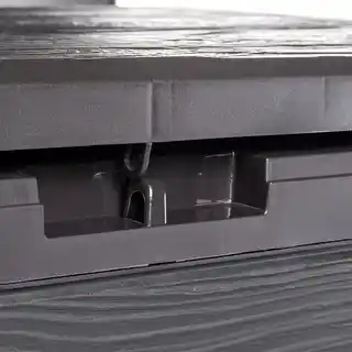 Kadax Skrzynia ogrodowa Grewena 190L, ciemny brąz