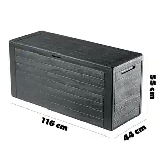 Kadax Skrzynia ogrodowa Grewena 280L, antracyt