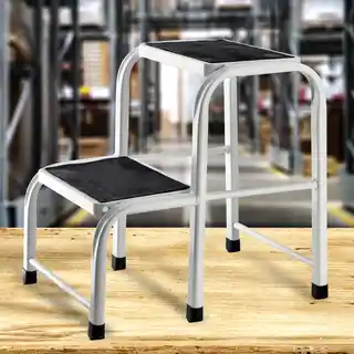 Kadax Taboret Podest Ze Schodkiem Stołek Metalowy 150 kg