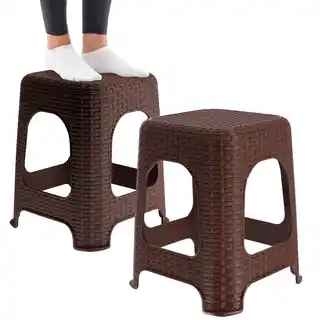 Kadax Taboret Stołek Kuchenny Krzesło Solidny Podest Antypoślizgowy Zestaw 2 szt