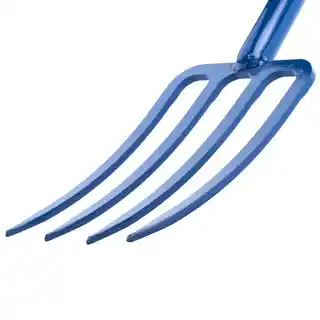 Kadax Widły metalowe 4-zębne 123 cm, niebieskie