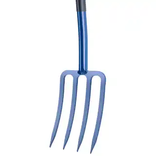 Kadax Widły metalowe 4-zębne 123 cm, niebieskie