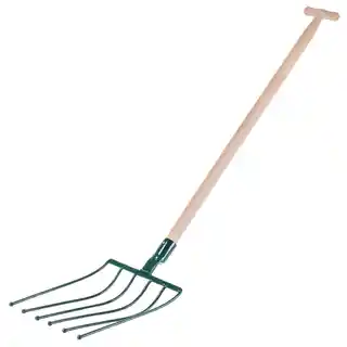 Kadax Widły metalowe 6 zębów 140 cm, zielone