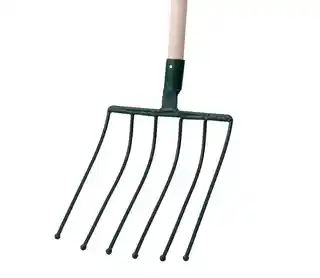 Kadax Widły metalowe 6 zębów 140 cm, zielone