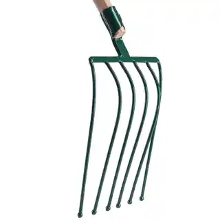 Kadax Widły metalowe 6 zębów 140 cm, zielone