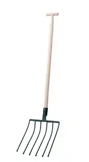 Kadax Widły metalowe 6 zębów 140 cm, zielone