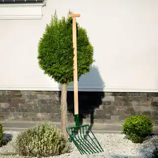 Kadax Widły metalowe Vialle 9-zębne 131 cm, zielone