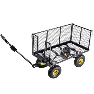 Kadax Wózek ogrodowy Bodo, czarny