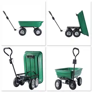 Kadax Wózek Ogrodowy Transportowy Taczka Wywrotka 300kg