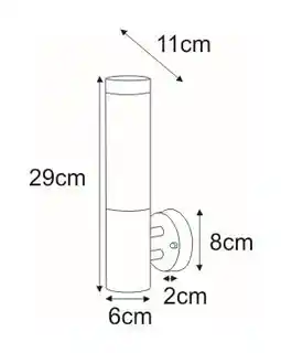 Kaja Kinkiet zewnętrzny Anica K-Lp231A