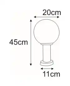 Kaja Lampa ogrodowa stojąca ANA K-LP270-450
