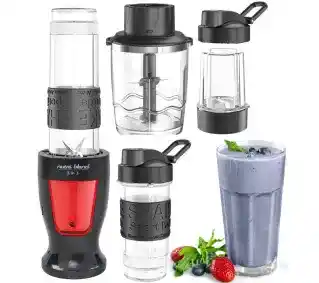 Kalorik BLS 1500 BR Rozdrabniacz Młynek 2 butelki Blender kielichowy