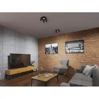 Kanlux Lampa sufitowa Laurin EL-4O B Czarny