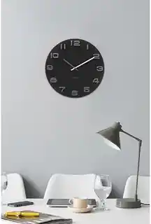 Karlsson 4401 zegar ścienny, 35 cm, minimalistyczny, biały, nowoczesny, drewno, kwadratowy