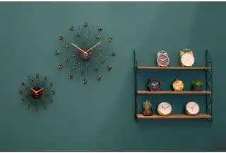 Karlsson 4860BK zegar ścienny design, 30 cm, czarny