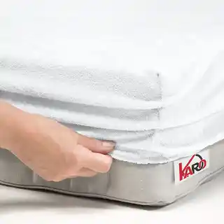 Karo prześcieradło frotte z gumką 160x220 białe F11-160