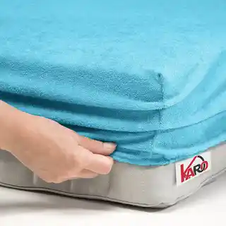 Karo prześcieradło frotte z gumką 200x200 turkusowe 200g/m2