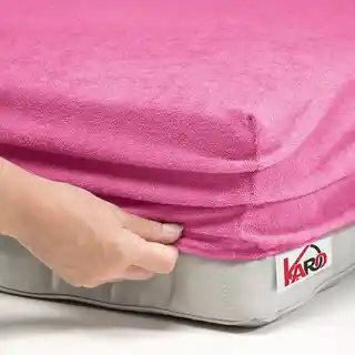 Karo Prześcieradło frotte z gumką 220x240 amarantowe 200g/m2, kolekcja F12