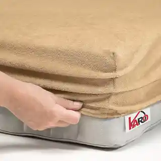 Karo prześcieradło frotte z gumką 220x240 beżowe F08-220