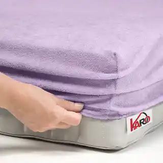 Karo prześcieradło frotte z gumką 220x240 wrzosowe, grube 200 g/m2, kolekcja F29