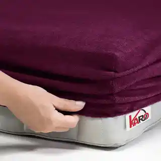 Prześcieradło frotte z gumką 60x120 śliwkowe P27, 200g/m2, grube